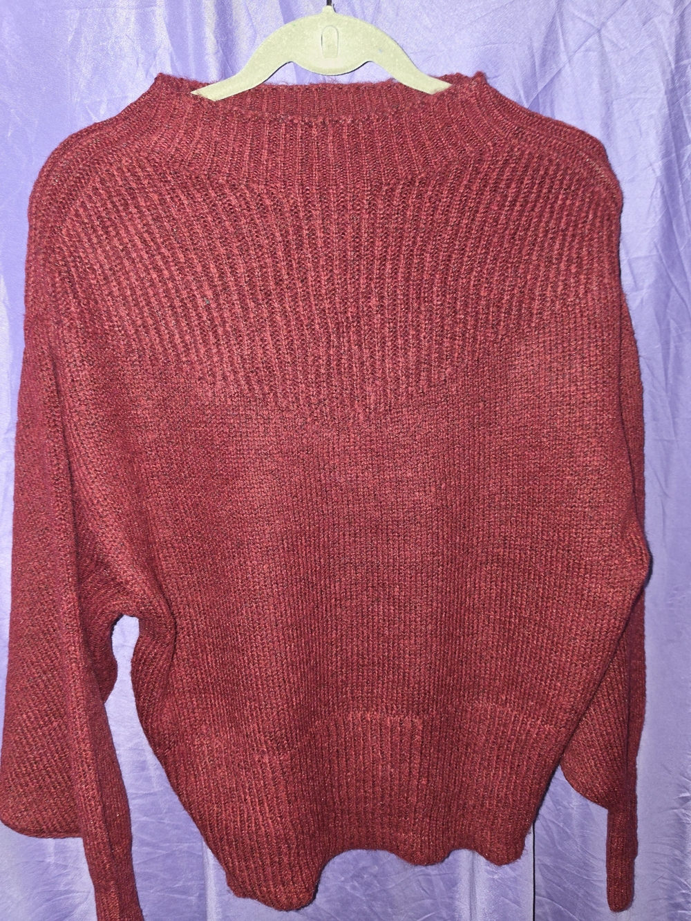 Beautiful new in package womans Zenana sweater in a cabernet wine color